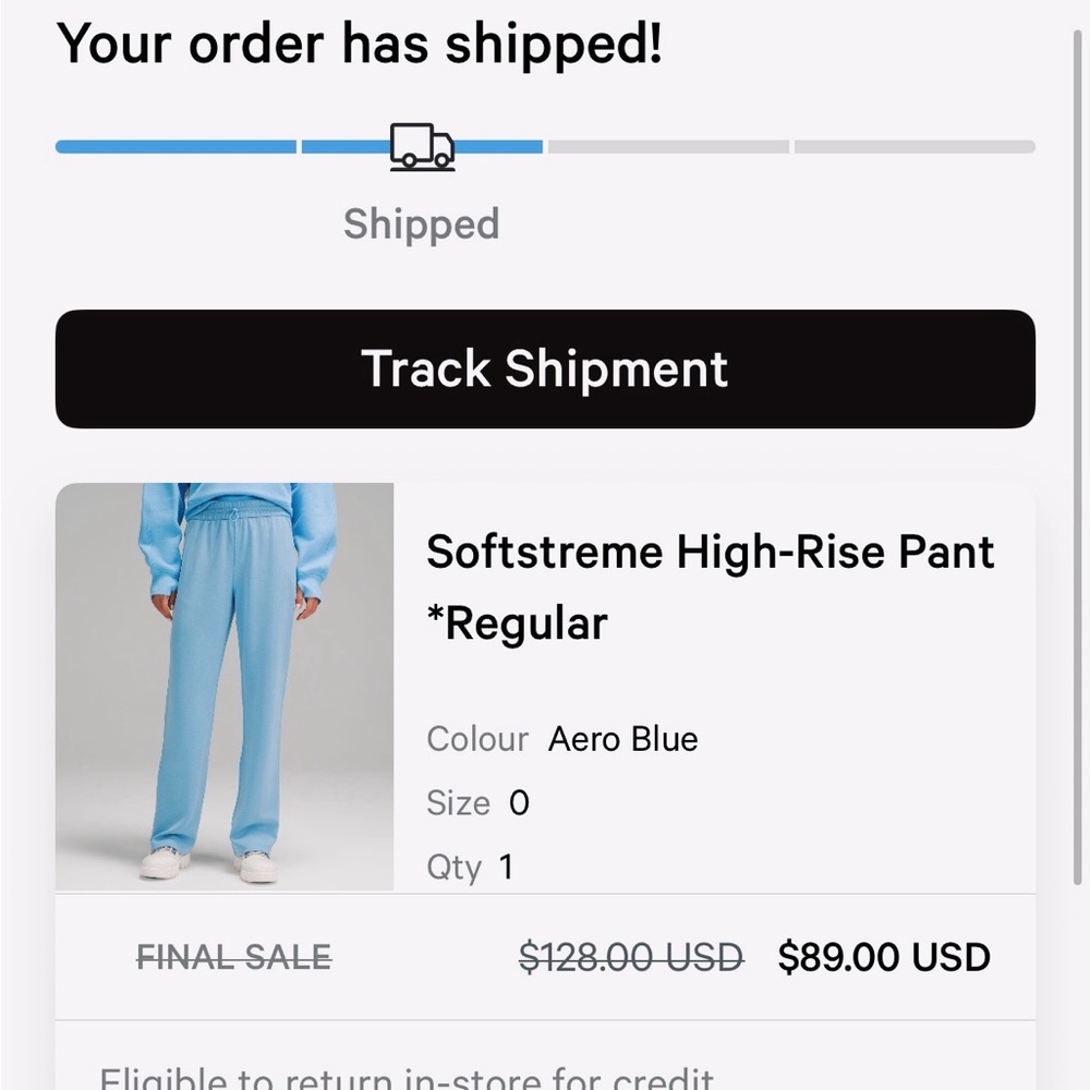 lululemon athletica Softstreme High-Rise Joggers in Aero Blue NEVER WORN
